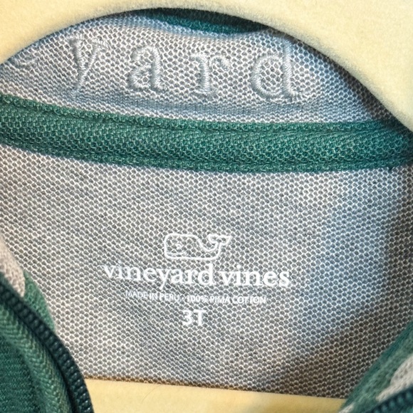 Vineyard Vines Forest Green Quarter-Zip Pullover - Picture 7 of 7